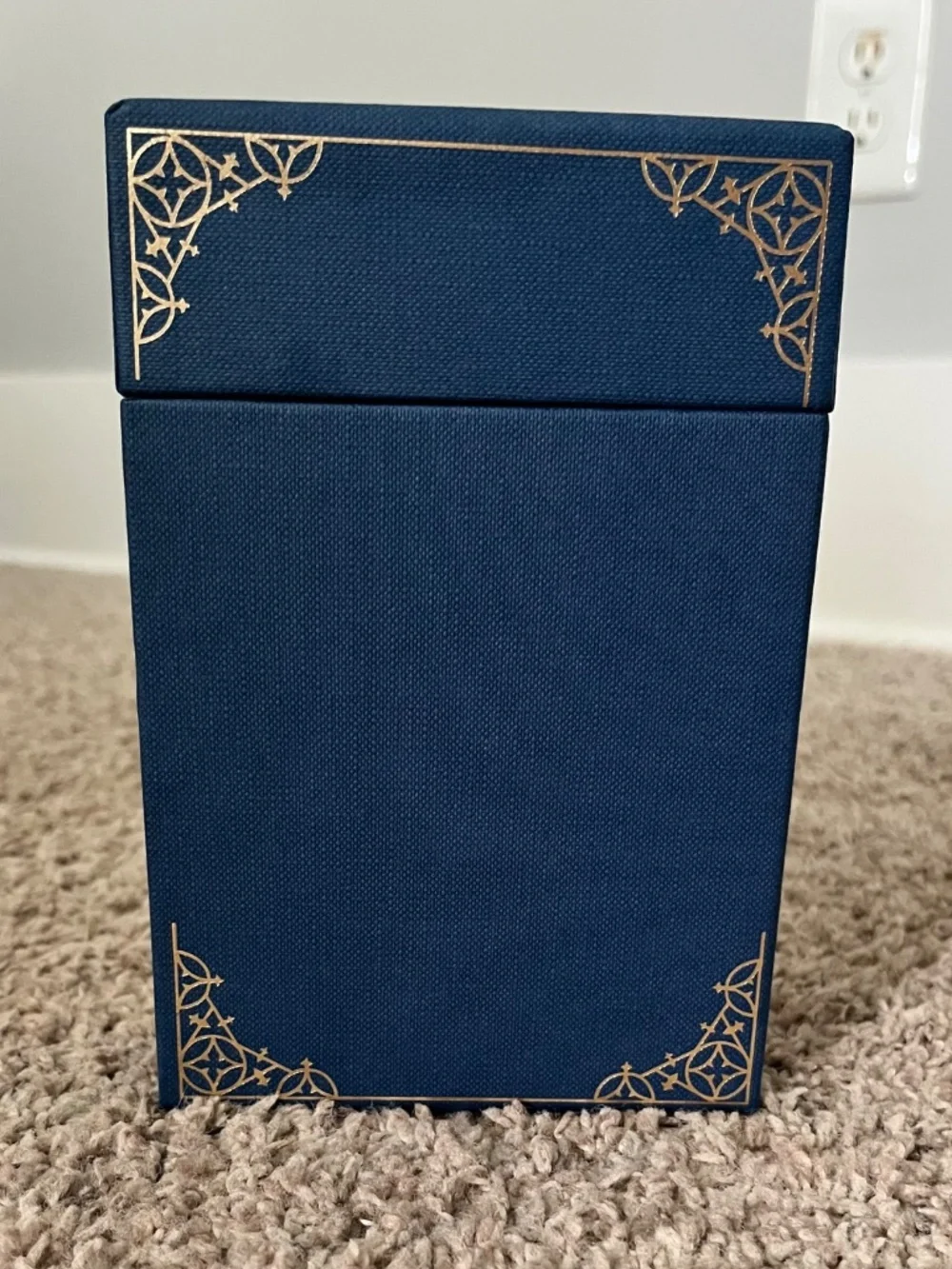 Gucci Perpetual Calendar Desk Set | Blue & Gold Date Calendar | Home Office Deco
